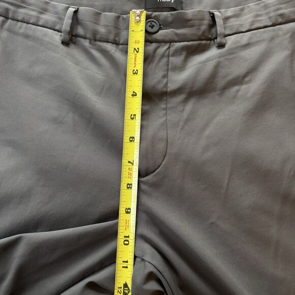 Theory Zaine SW Neoteric Pants Mens 36x27 Gray Polyamide Stretch - Picture 5 of 8